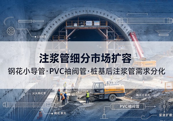 襄都注浆管细分市场扩容，隧道钢花小导管、PVC 袖阀管、桩基后注浆管需求分化